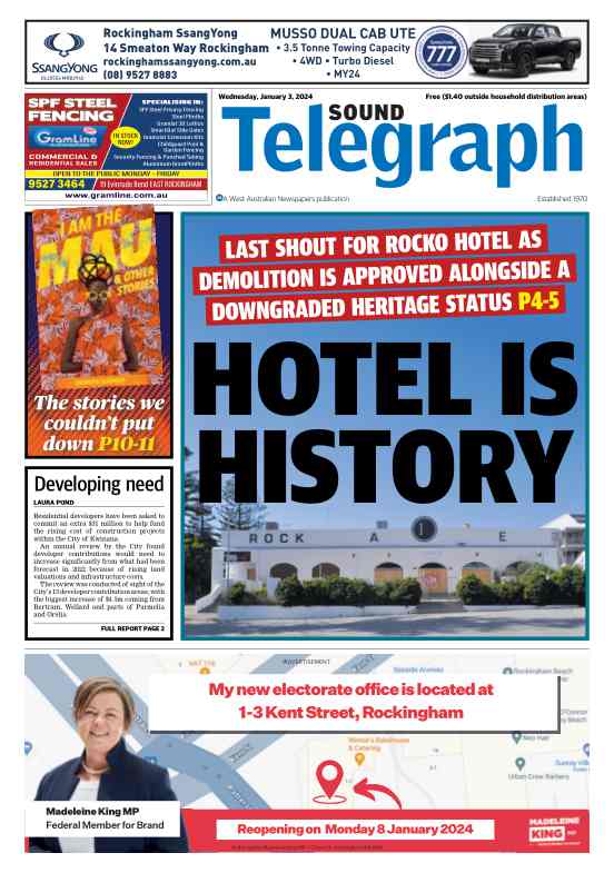 Sound Telegraph - Wednesday, 03 January 2024 edition